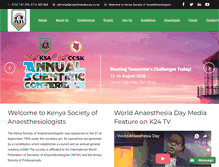 Tablet Screenshot of anaesthesiakenya.co.ke